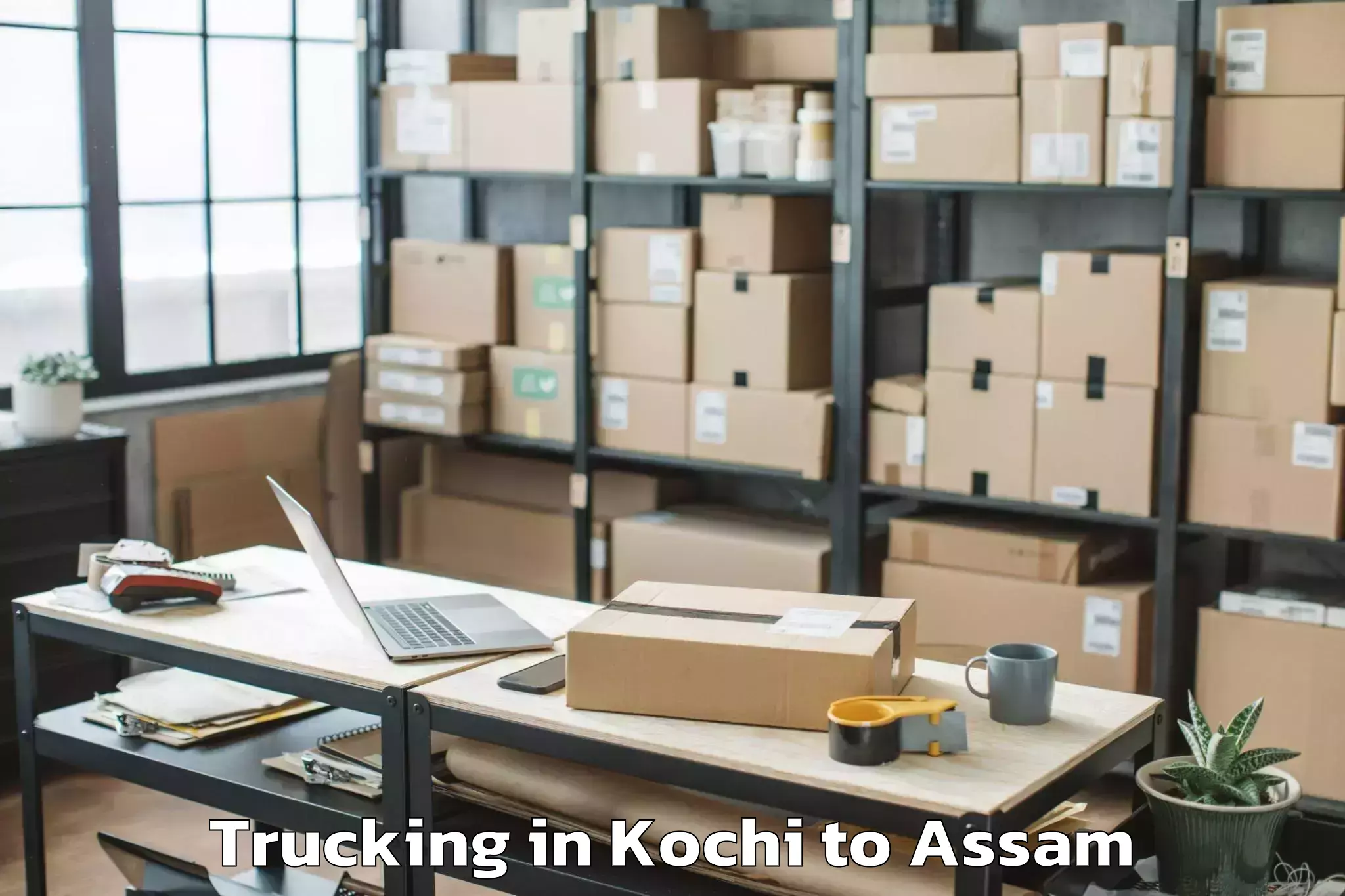 Reliable Kochi to Abhayapuri Trucking